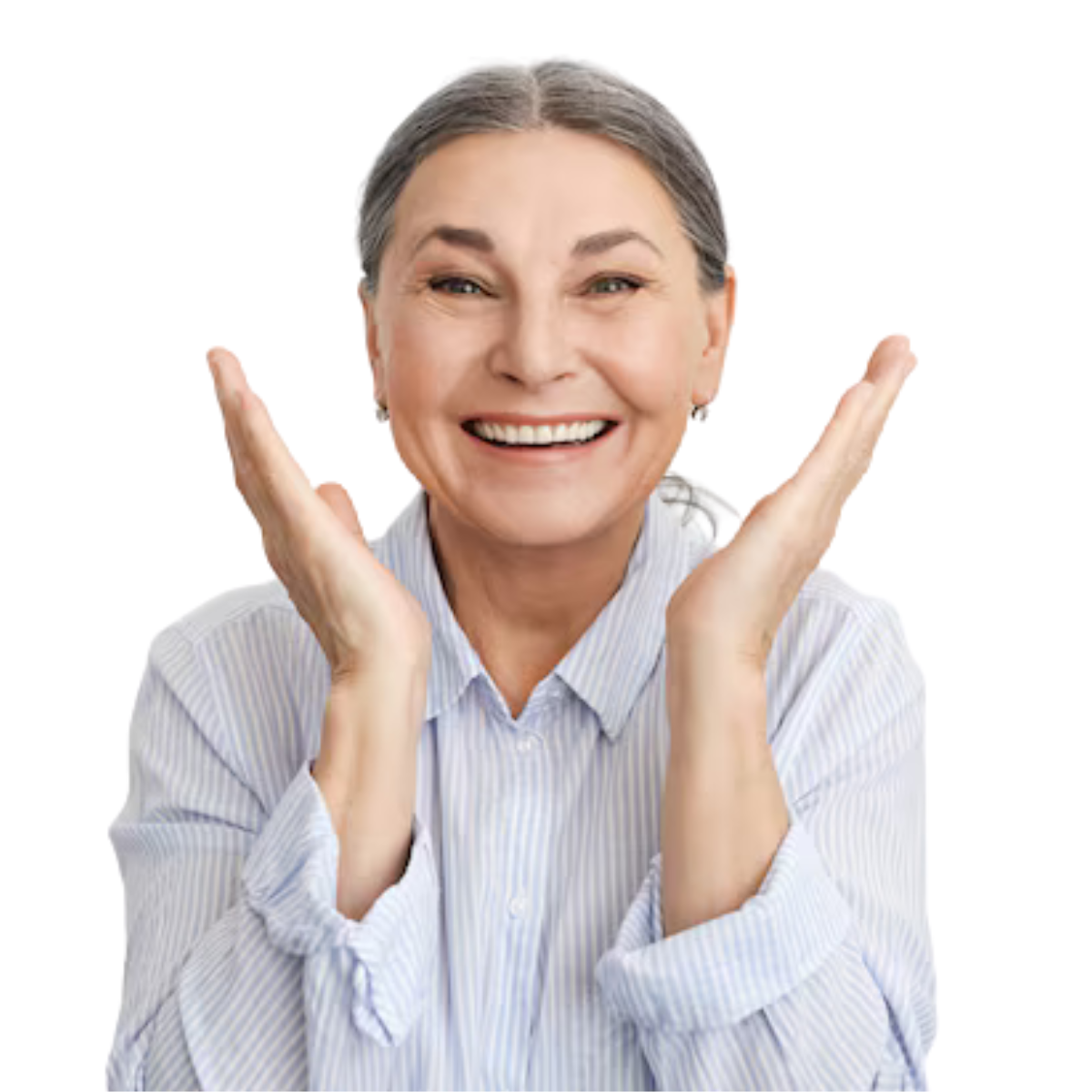 Senior woman smiling